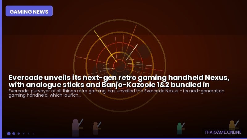 Evercade unveils its next-gen retro gaming handheld Nexus, with analogue sticks and Banjo-Kazooie 1&2 bundled in