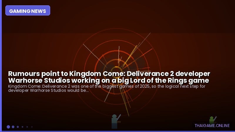 Rumours point to Kingdom Come: Deliverance 2 developer Warhorse Studios working on a big Lord of the Rings game