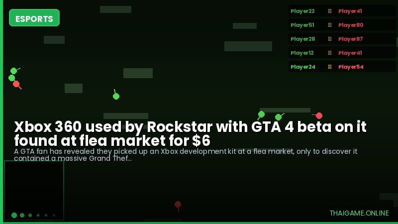 Xbox 360 used by Rockstar with GTA 4 beta on it found at flea market for $6