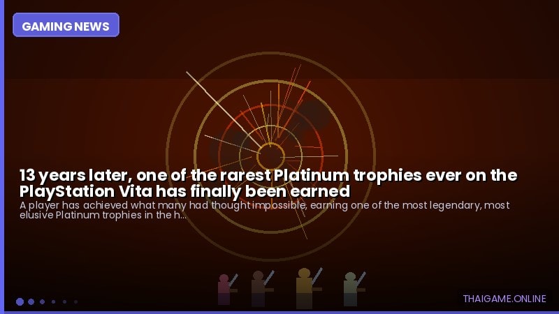 13 years later, one of the rarest Platinum trophies ever on the PlayStation Vita has finally been earned