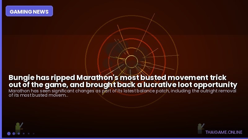 Bungie has ripped Marathon's most busted movement trick out of the game, and brought back a lucrative loot opportunity