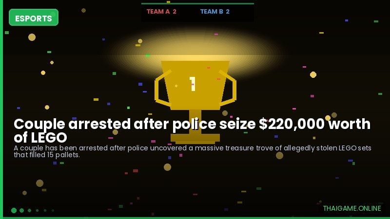 Couple arrested after police seize $220,000 worth of LEGO