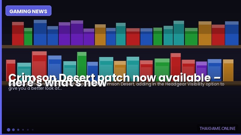 Crimson Desert patch now available – here's what's new