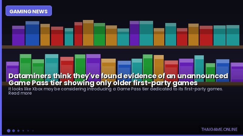 Dataminers think they've found evidence of an unannounced Game Pass tier showing only older first-party games