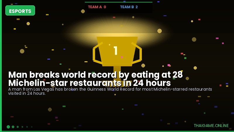 Man breaks world record by eating at 28 Michelin-star restaurants in 24 hours