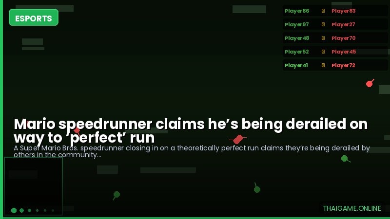 Mario speedrunner claims he’s being derailed on way to ‘perfect’ run