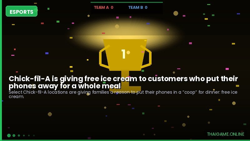 Chick-fil-A is giving free ice cream to customers who put their phones away for a whole meal