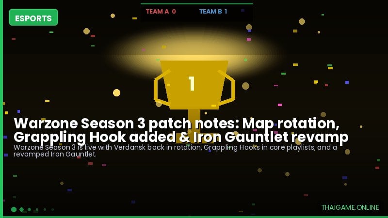 Warzone Season 3 patch notes: Map rotation, Grappling Hook added & Iron Gauntlet revamp