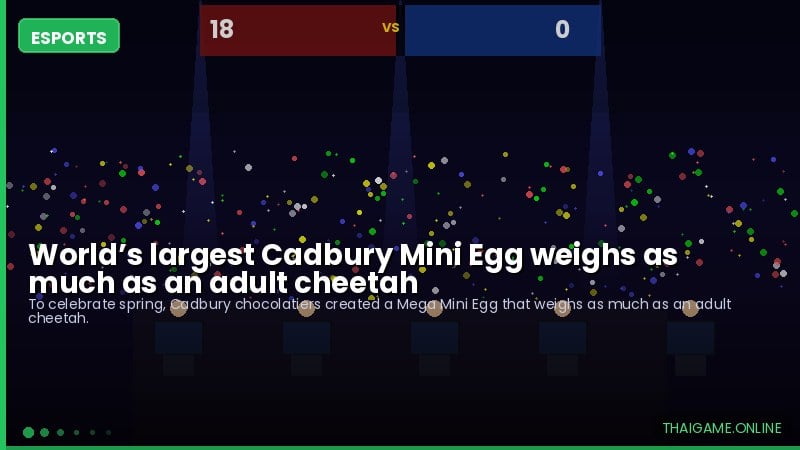 World’s largest Cadbury Mini Egg weighs as much as an adult cheetah