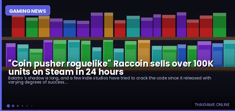 "Coin pusher roguelike" Raccoin sells over 100K units on Steam in 24 hours