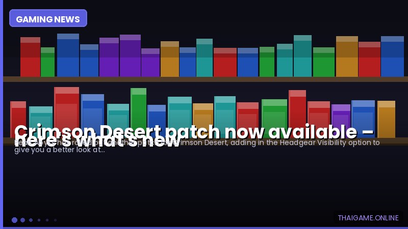 Crimson Desert patch now available – here's what's new