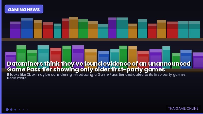 Dataminers think they've found evidence of an unannounced Game Pass tier showing only older first-party games