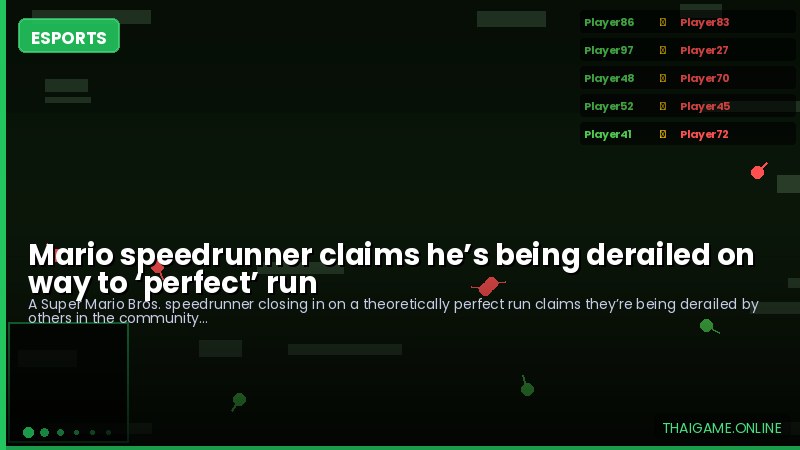 Mario speedrunner claims he’s being derailed on way to ‘perfect’ run