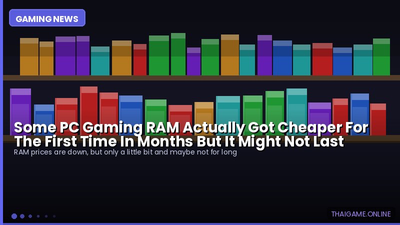Some PC Gaming RAM Actually Got Cheaper For The First Time In Months But It Might Not Last