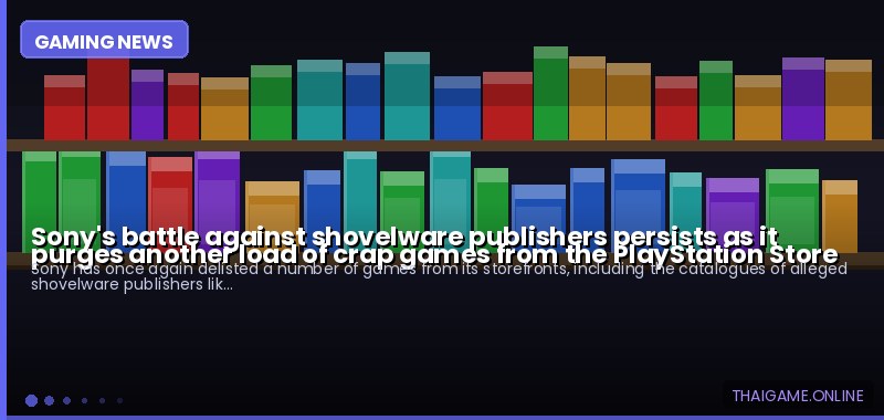Sony's battle against shovelware publishers persists as it purges another load of crap games from the PlayStation Store