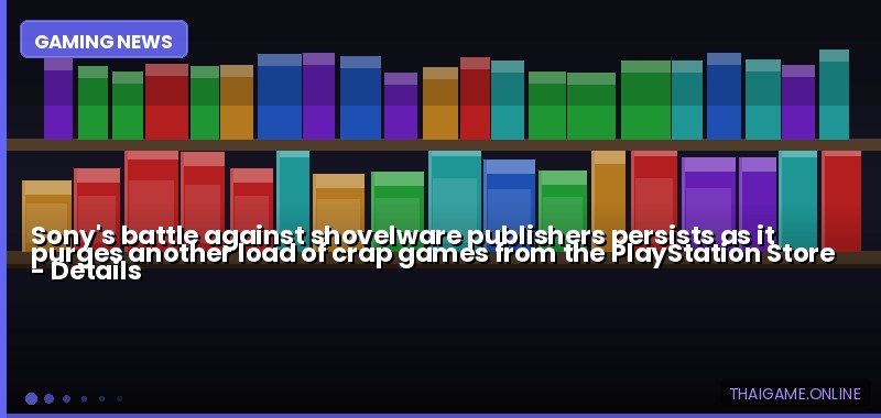 Sony's battle against shovelware publishers persists as it purges another load of crap games from the PlayStation Store — details