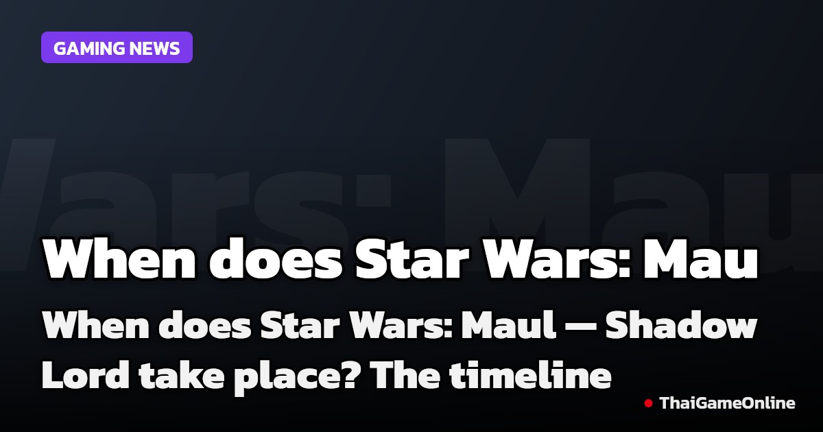 When does Star Wars: Maul — Shadow Lord take place? The timeline explained
