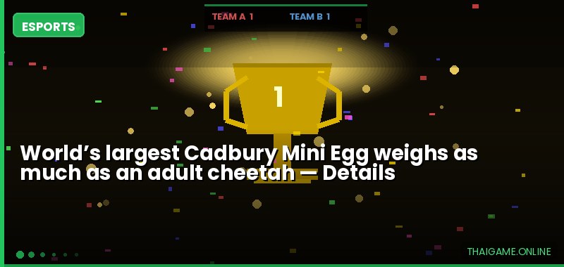 World’s largest Cadbury Mini Egg weighs as much as an adult cheetah — details